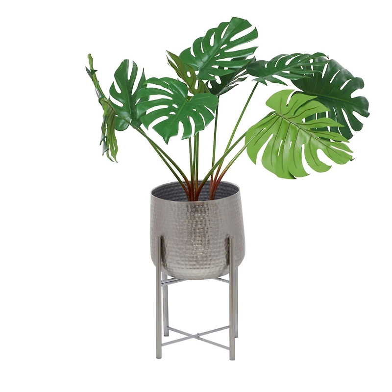 Silver Transitional Planter, Set of 2" 19", 16"