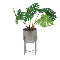 Silver Transitional Planter, Set of 2" 19", 16"