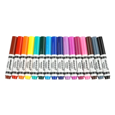 12 Packs: 16 ct. (192 total) Broad Line Washable Mini Markers by Creatology™