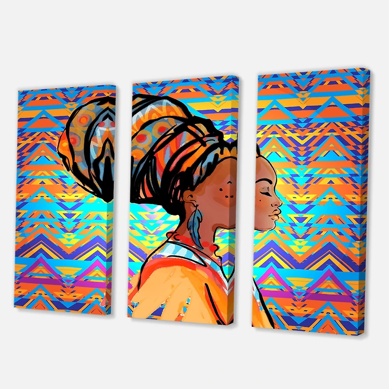 Designart - African American Woman with Turban IV