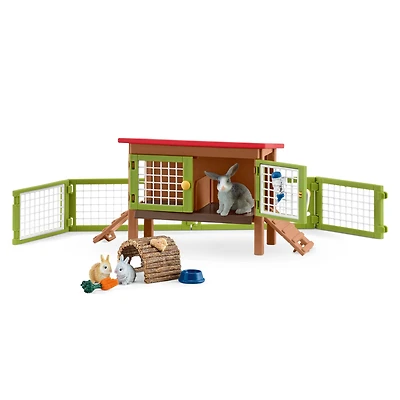 Schleich Farm World Rabbit Hutch Playset