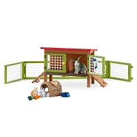 Schleich Farm World Rabbit Hutch Playset