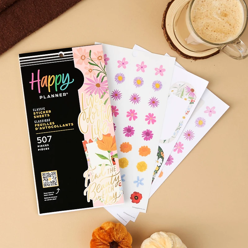 The Classic Happy Planner® Blooming Bouquet Sticker Book