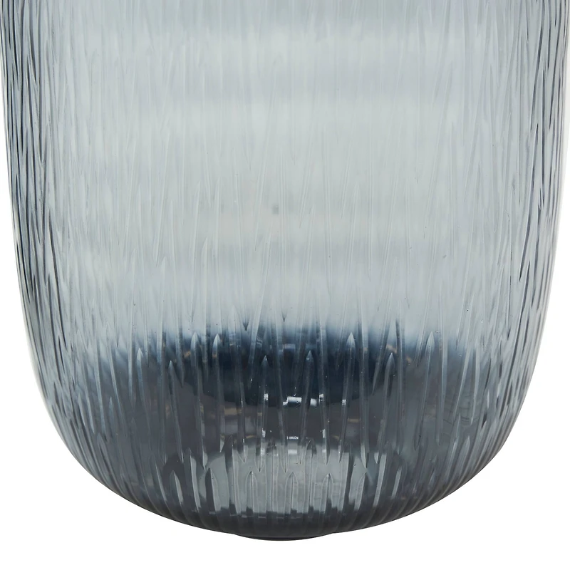 Black & Gray Ombre Glass Vase Set