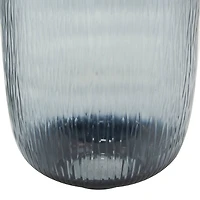 Black & Gray Ombre Glass Vase Set