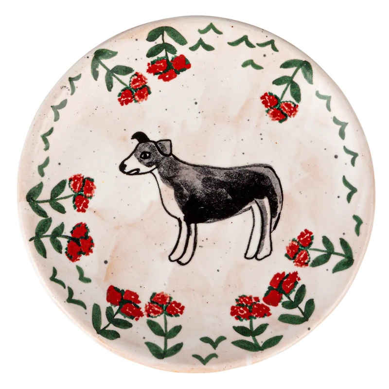 Hello Honey® 6" Enchanted Fauna Series Hand-Painted Stoneware Plate Set