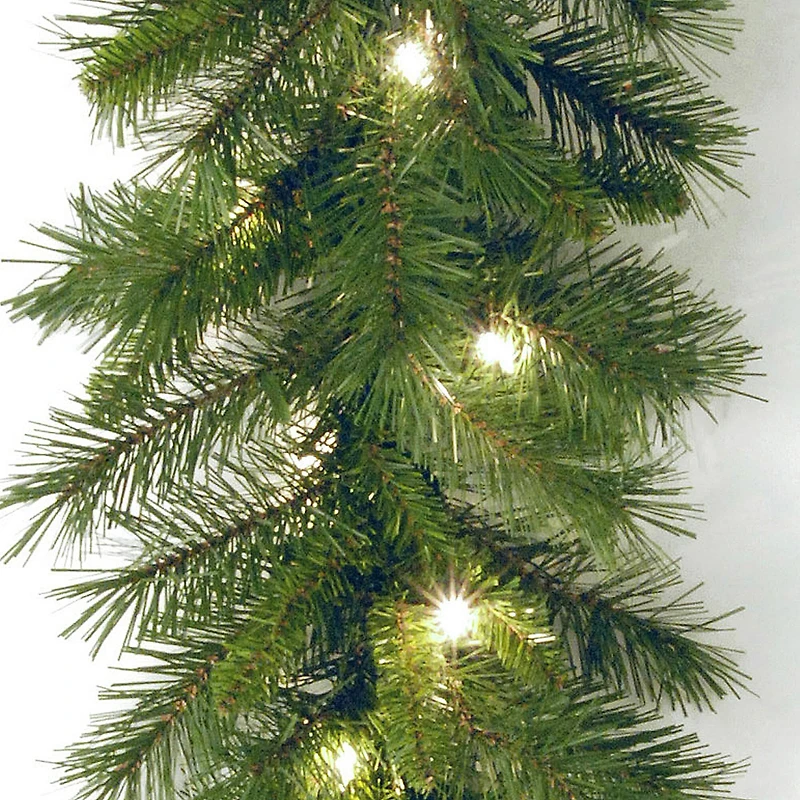9ft. Pre-Lit Winchester Pine Garland, Clear Lights