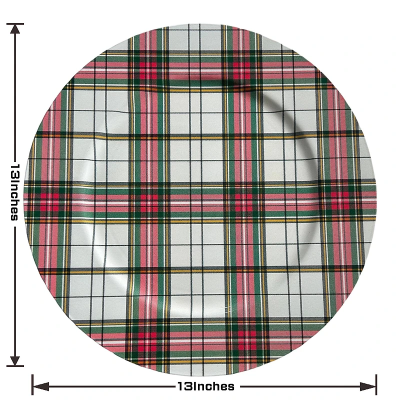 13" Plaid Charger Plate by Celebrate It™