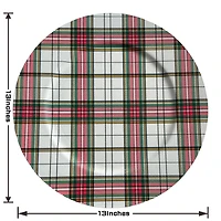 13" Plaid Charger Plate by Celebrate It™