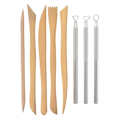 6 Pack: 8 Piece Clay Tool Set by ArtMinds™