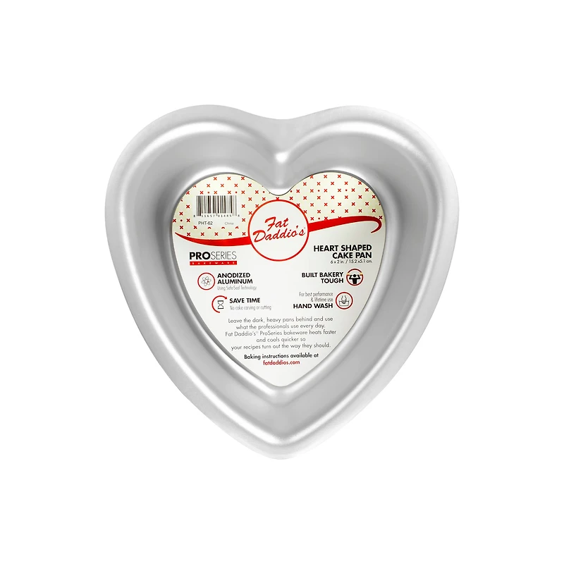 Fat Daddio's® ProSeries 6" x 2" Heart Cake Pan