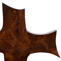 Brown Teak Wood Eclectic Style Wall Decor 14" x 10" x 1"