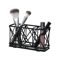 Home Details 3-Compartment Cosmetic Brush & Pencil Holder