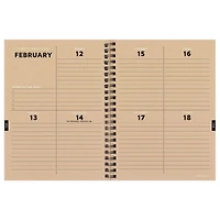 TF Publishing 2024 Neutral Plaid Medium Weekly Monthly Planner
