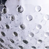 Hello Honey® 12" Clear Hobnail Round Glass Serving Bowl