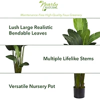 7ft. Potted Artificial Travelers Palm Tree