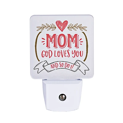 Let Your Light Shine Mom God Loves You Night Light