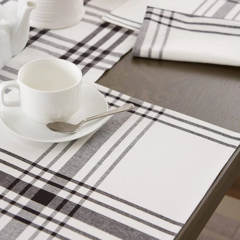 DII® Home Sweet Farmhouse Black Cotton Placemats, 6ct.