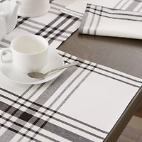 DII® Home Sweet Farmhouse Black Cotton Placemats, 6ct.