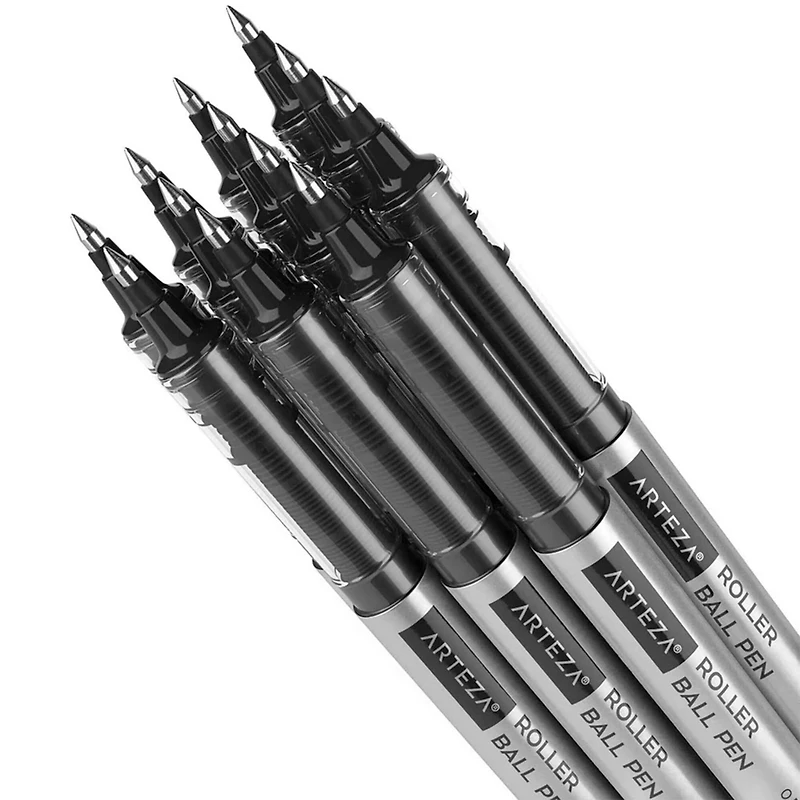 Arteza® 0.5mm Extra Fine Black Roller Ball Pens