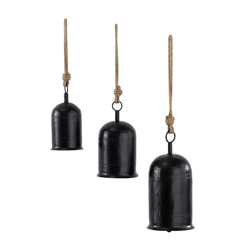 Metal Bohemian Decorative Cowbells Set