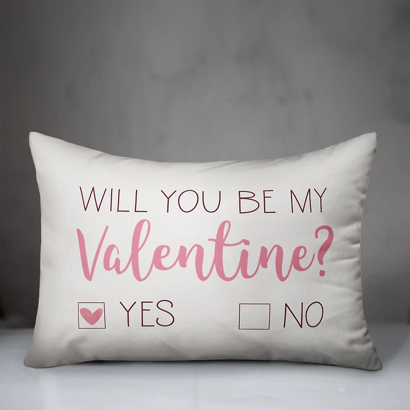 Be My Valentine Choice Throw Pillow