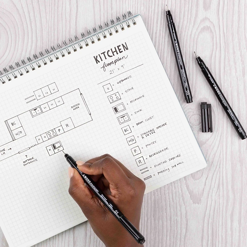 12 Packs: 3 ct. (36 total) Tombow Mono Drawing Pen Set