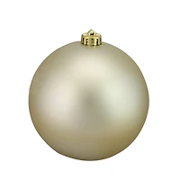 6" Champagne Gold Shatterproof Matte Commercial Christmas Ball Ornament