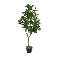 45" Green Vinyl Contemporary Potted Artificial Tree