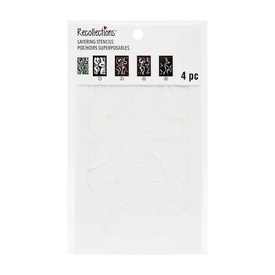 4" x 6" Marble Print Layering Stencil Set by Recollections™