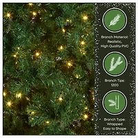 7.5ft. Pre-Lit Linden Spruce Artificial Christmas Tree