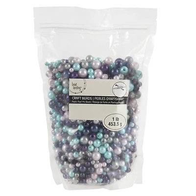 6 Pack: Purple Pearl Plastic Mix Craft Beads by Bead Landing™