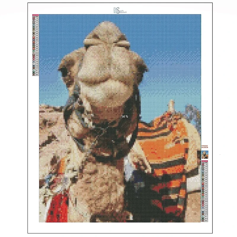 Sparkly Selections Happy Camel Near Petra, Jordan 30cm x 40cm Diamond Painting Kit, Square Diamonds