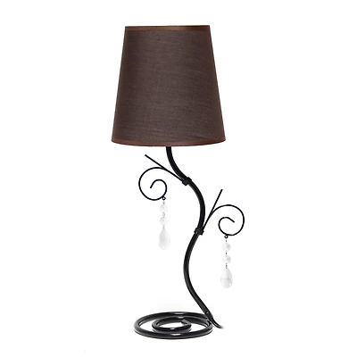 Creekwood Home Priva 19" Ivy Metal Winding Table Lamp
