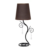 Creekwood Home Priva 19" Ivy Metal Winding Table Lamp