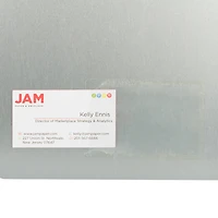 JAM Paper 2" x 3.5" Clear Self-Adhesive Business Card Holders