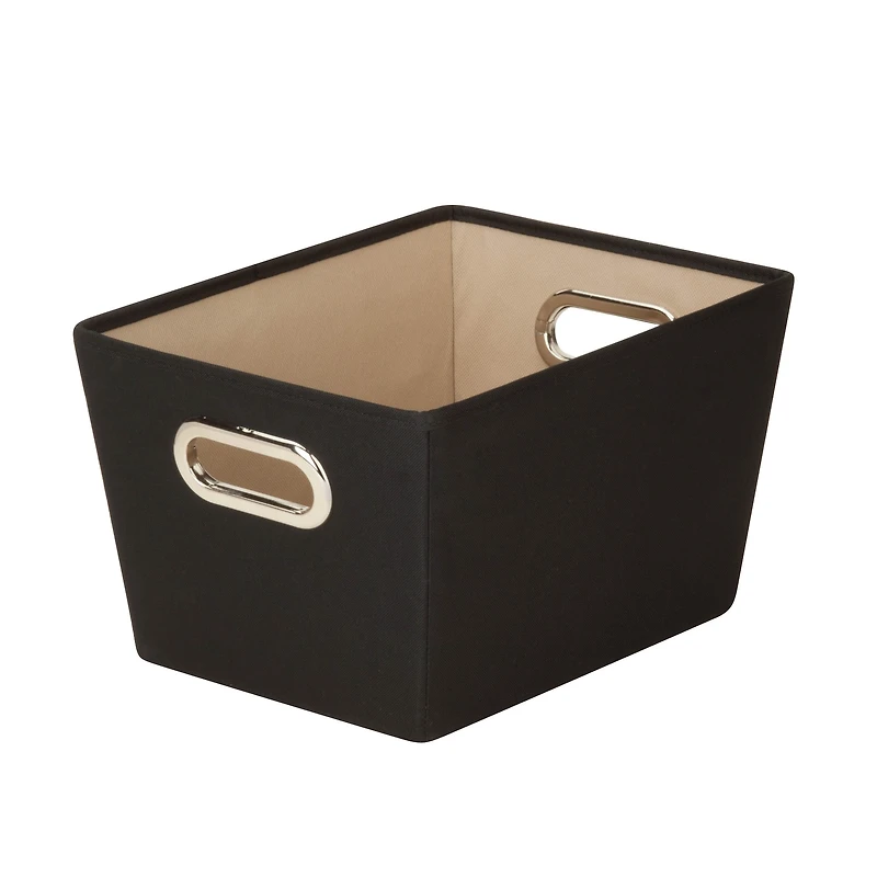 Honey Can Do Black Storage Bin