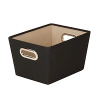 Honey Can Do Black Storage Bin