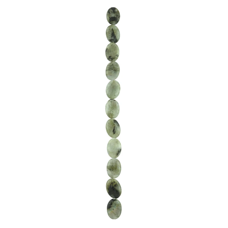 Green Labradorite Oval Beads, 18mm by Bead Landing™