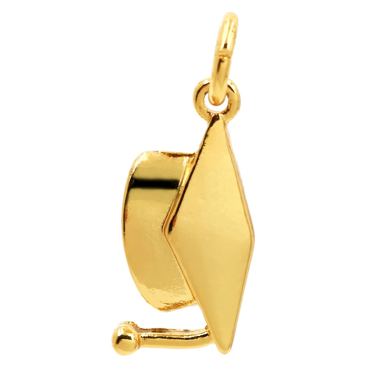 14K Gold Plated Graduation Cap Charm by Bead Landing™
