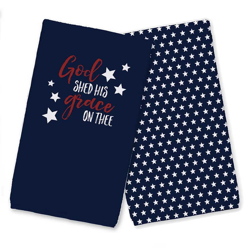 God Shed His Grace on Thee Tea Towel Set