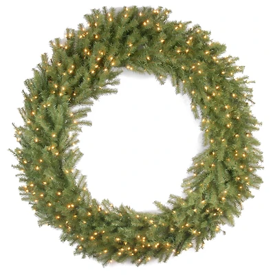 60" Clear Lights Norwood Fir Wreath