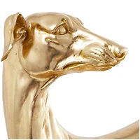 25" The Novogratz Gold Greyhound Dog Sculpture