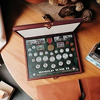 Comprehensive World War II Coin & Stamp Set