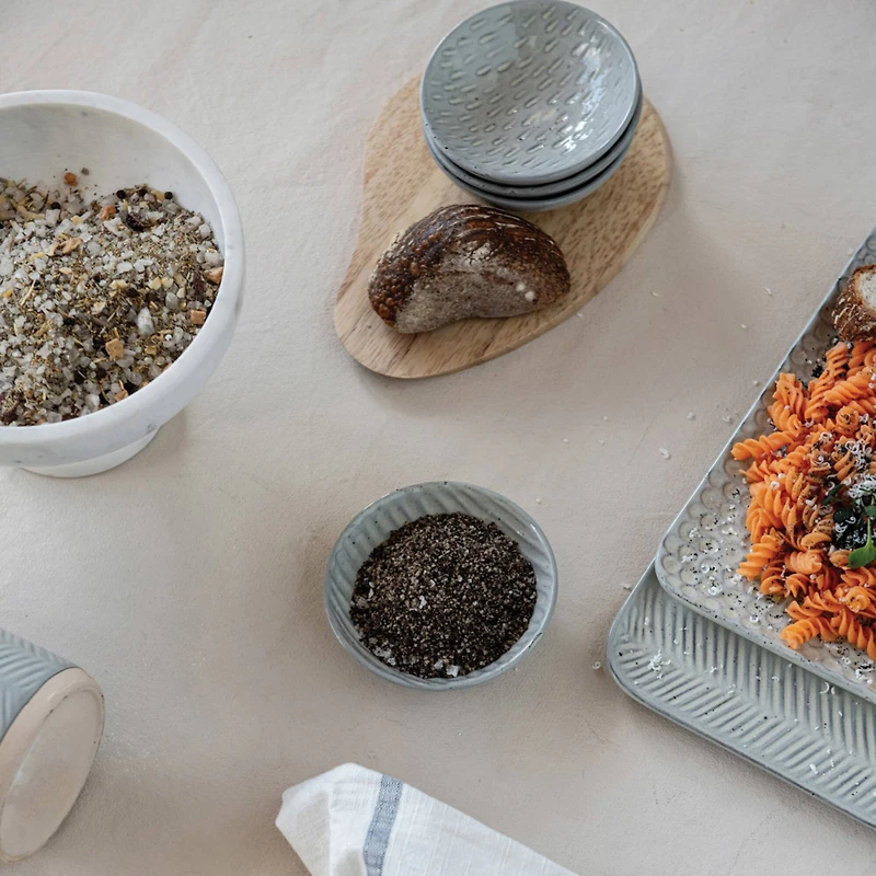 Hello Honey® Blue & White Stripes Cotton Tea Towels with Tassels Set