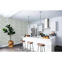 NuWallpaper Kingston Gray Peel & Stick Wallpaper