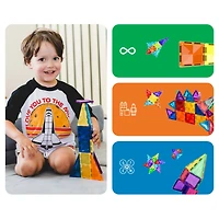 PicassoTiles® 40-Piece Travel Size Building Block Tile Set