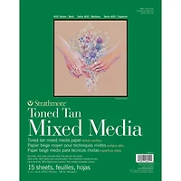 Strathmore® 400 Series Recycled Toned Tan Mixed Media Paper Pad