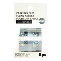 12 Packs: 6 ct. (72 total) Holographic Foil Crafting Washi Tapes by Recollections™