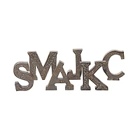 8" Brown Mango Wood Letter Set